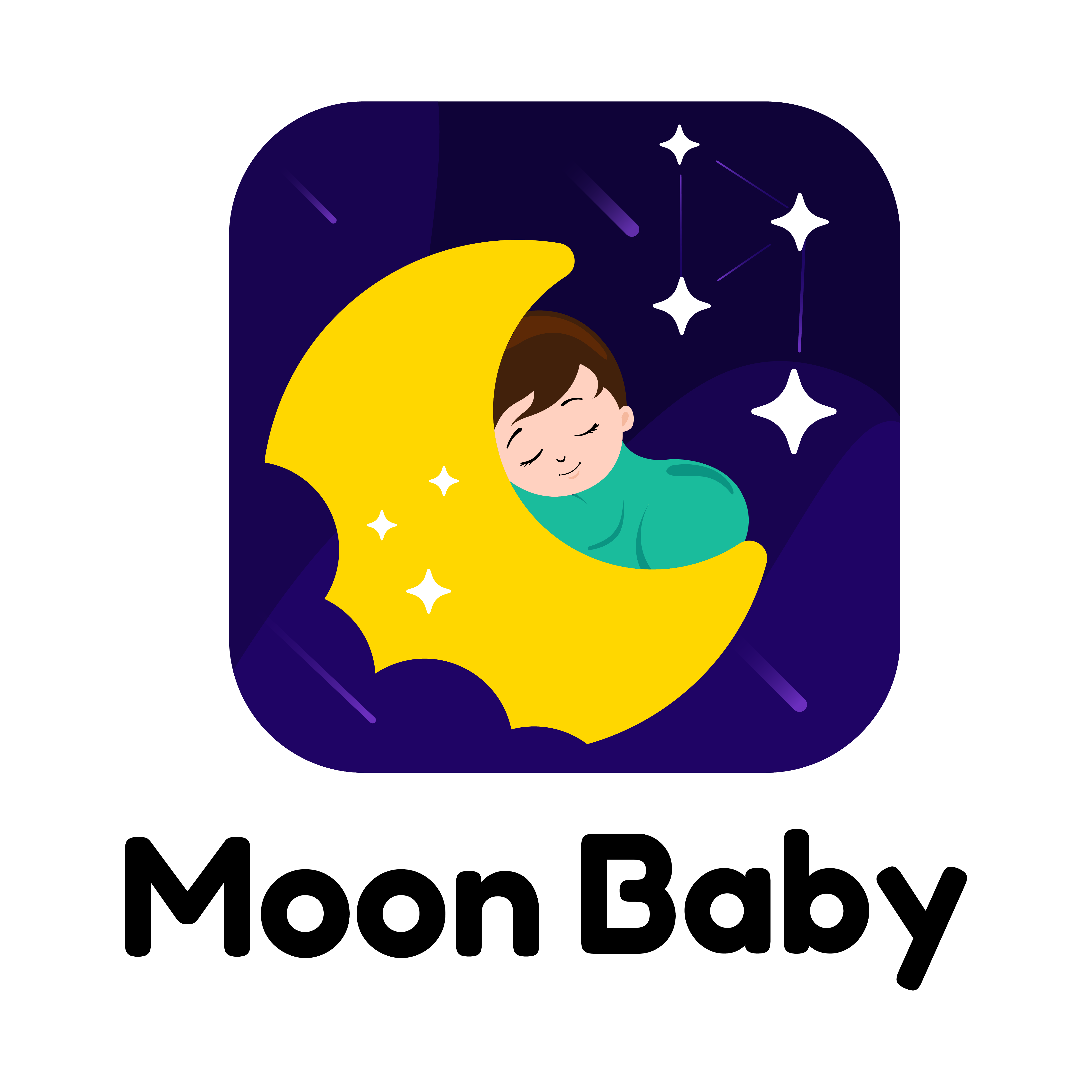 Moon Baby Logo Construction & Color Specs