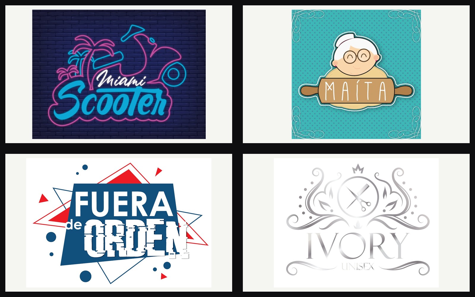 Selección de identidades visuales de archivo
