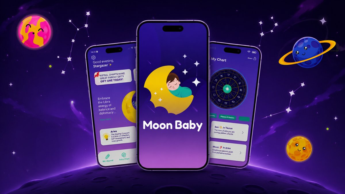 Moon Baby — app design