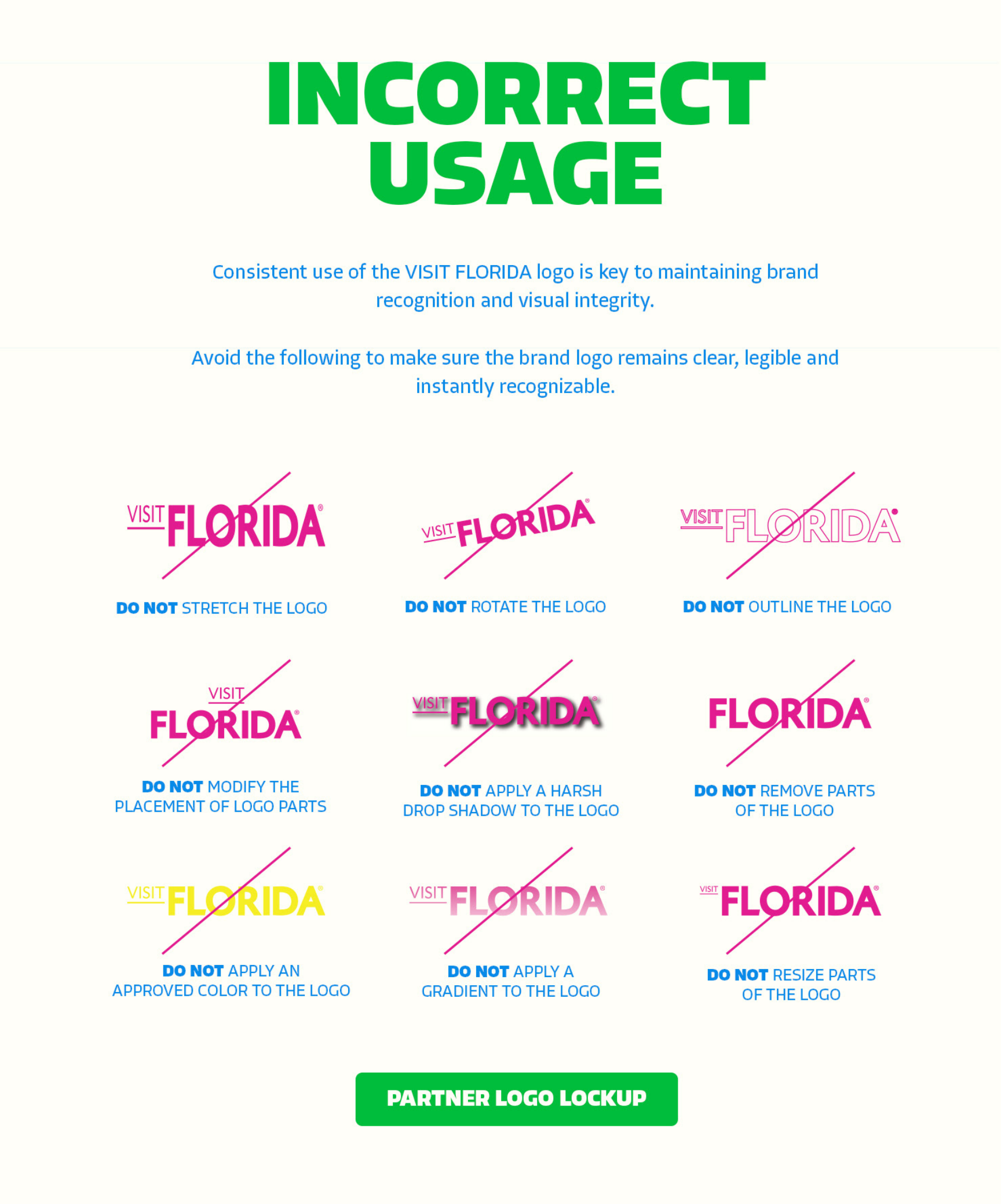Visit Florida — Usos Incorrectos